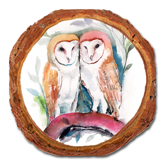 Coaster: Live Edge - Henning's Owl Love (Pack of 5)