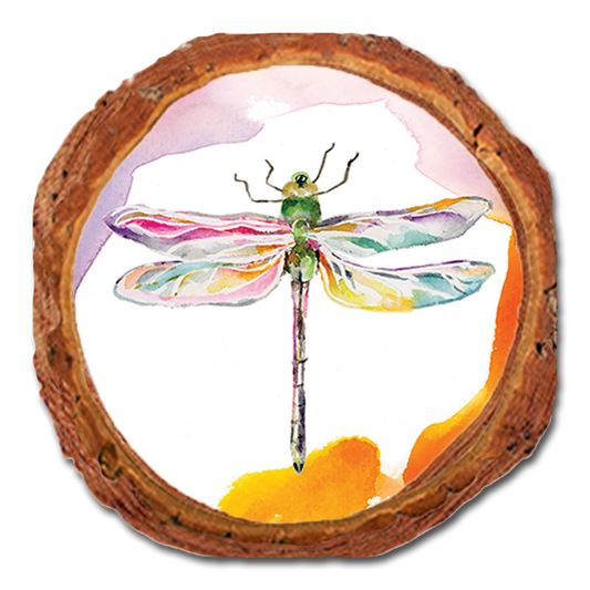 Coaster: Live Edge - Henning's Pink Dragonfly (Pack of 5)