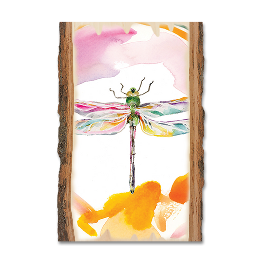 Magnet: Live Edge - Henning's Pink Dragonfly