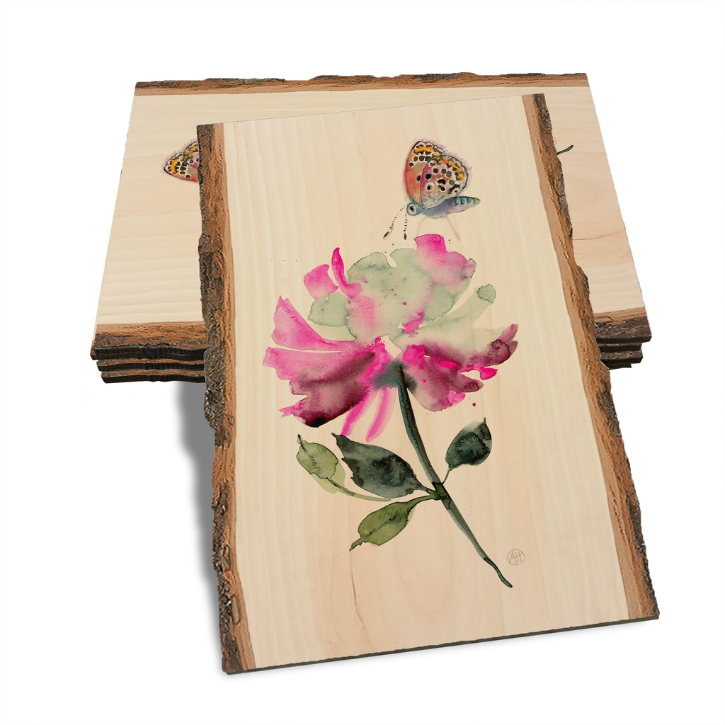 Henning's Purple Flower Butterfly - Live Edge Live Edge Postcard (5pk // $2.80ea)
