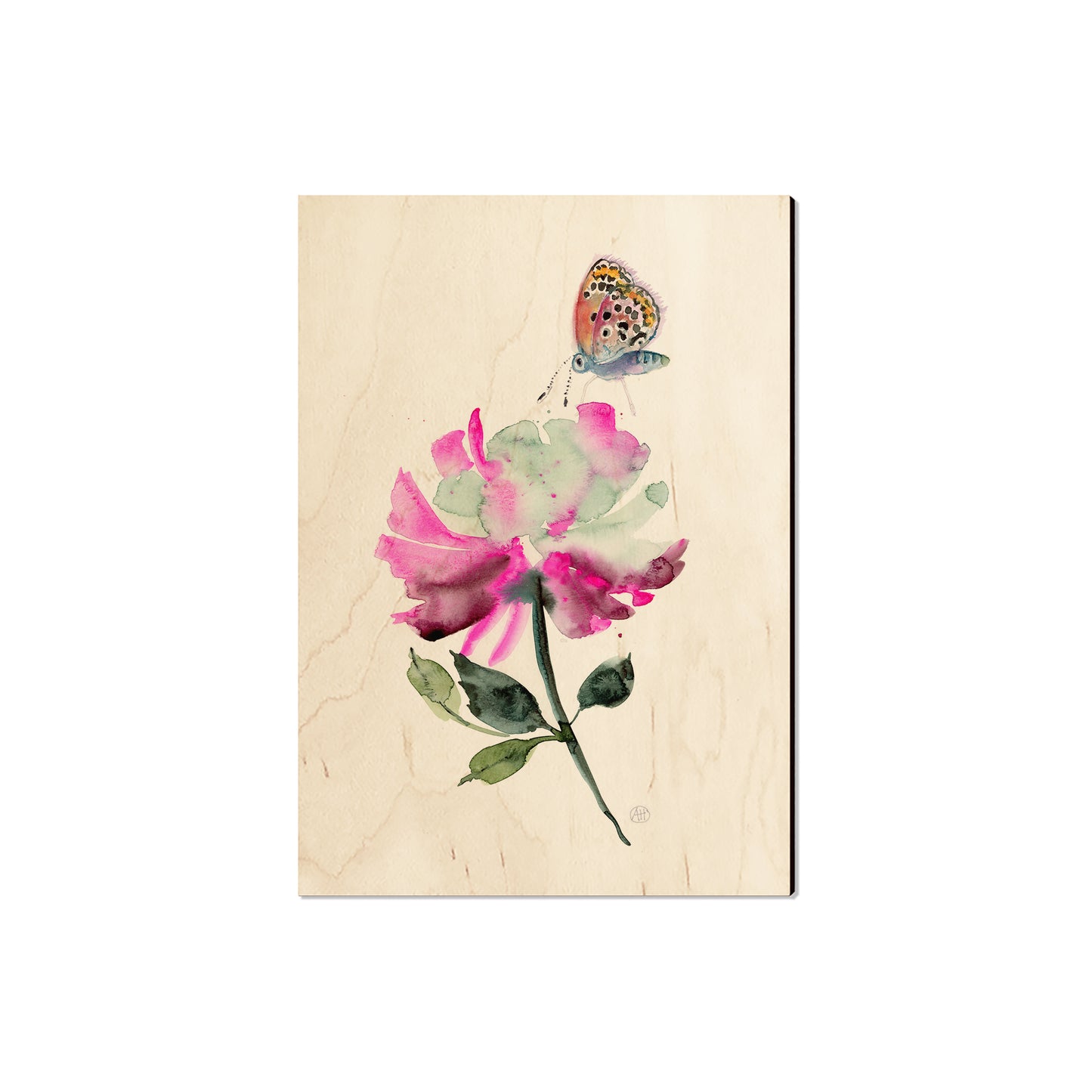 Henning's Purple Flower Butterfly - Magnet Classic Edge Magnet (5pk // $2.80ea)