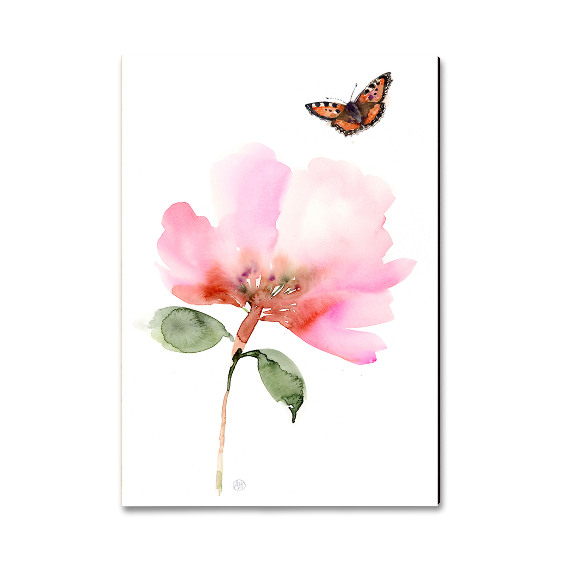 Ornament: Classic Edge - Henning's Pink Flower Moth