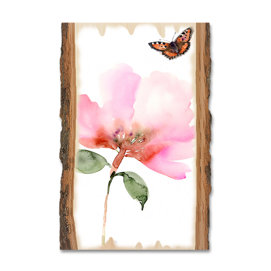 Magnet: Live Edge - Henning's Pink Flower Moth
