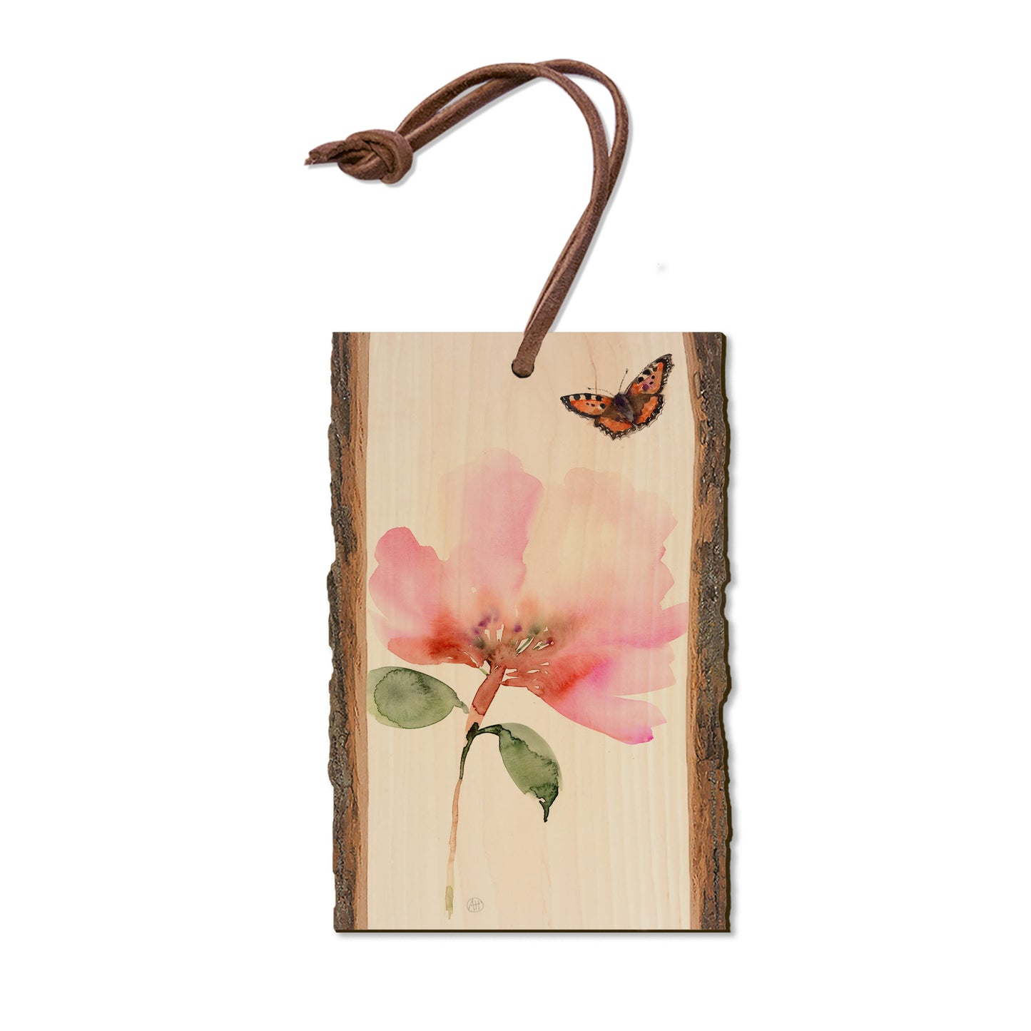 Henning's Pink Flower Moth - Live Edge Magnet Live Edge Ornament (5pk // $2.80ea)