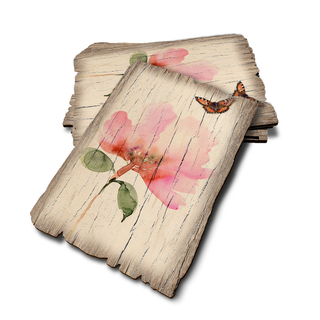 Henning's Pink Flower Moth - Weathered Edge Weathered Edge Postcard (5pk // $2.80ea)