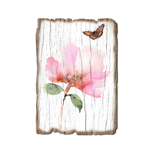 Greeting Card: Weathered Edge - Henning's Pink Flower Moth (Pack of 5)