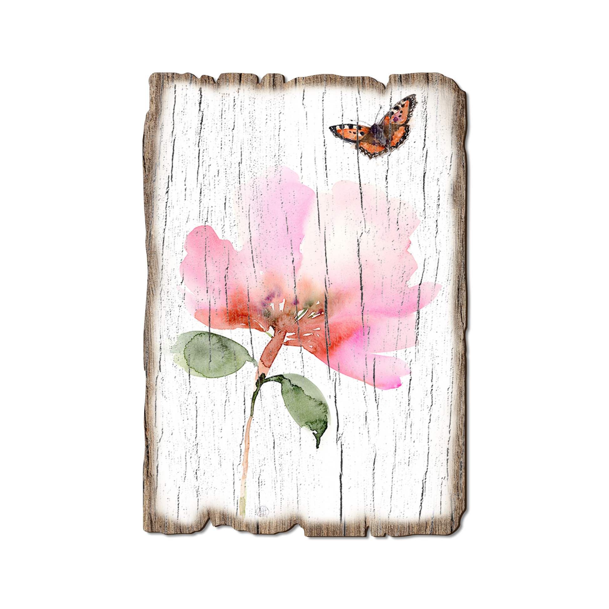 Ornament: Weathered Edge - Henning's Pink Flower Moth (Pack of 5)