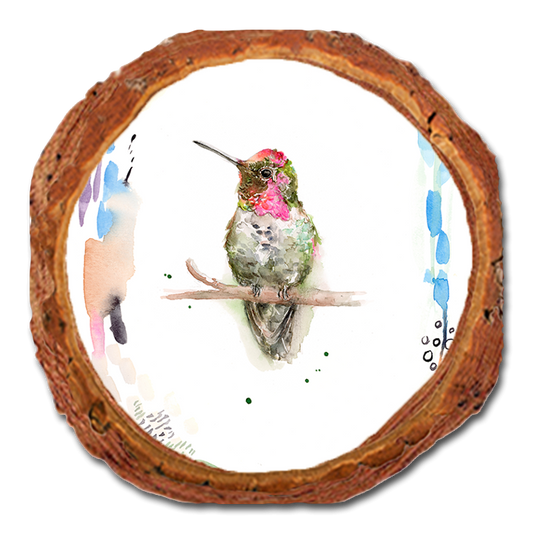 Coaster: Live Edge - Henning's Pink Head Round (Pack of 5)