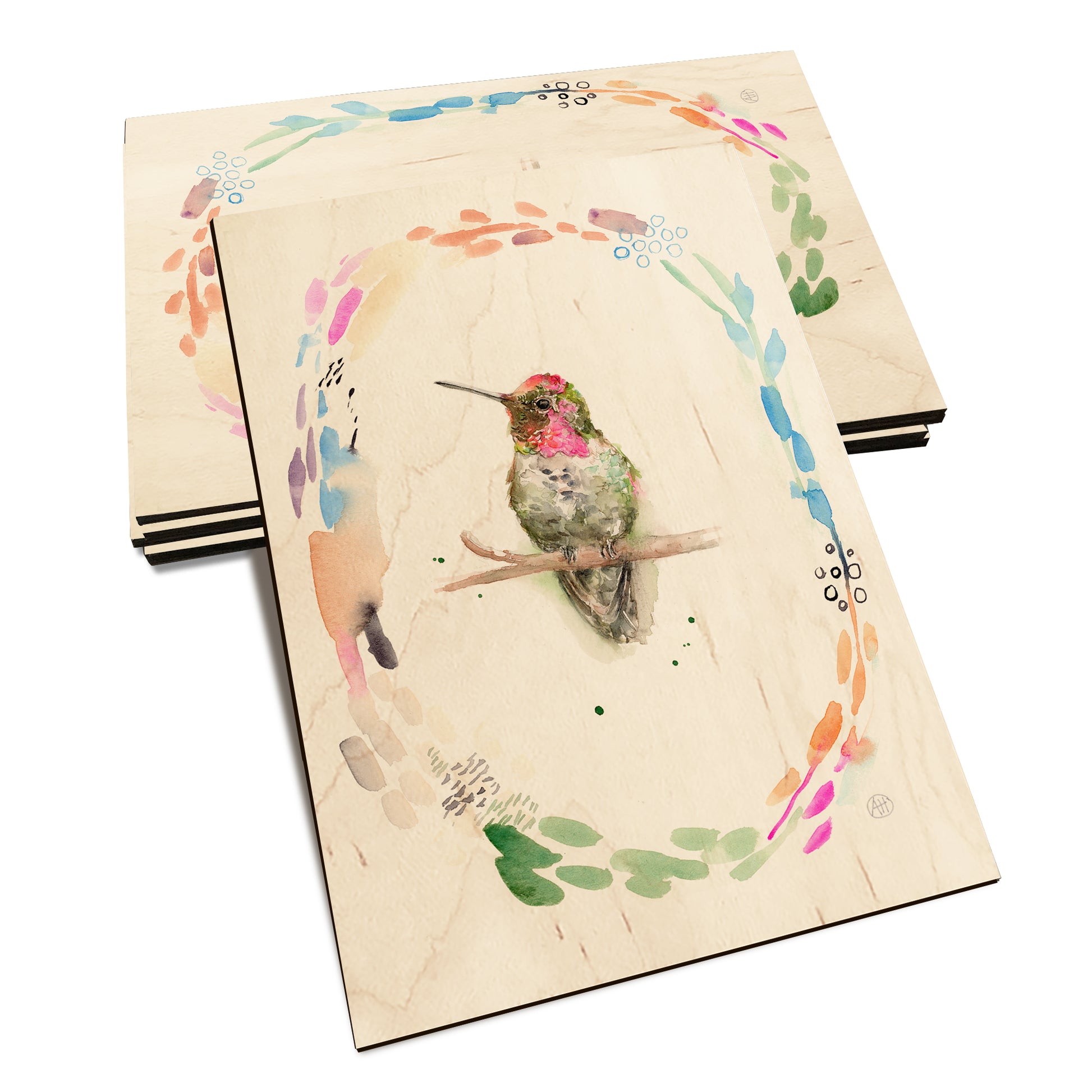 Henning's Pink Head Round - Classic Edge Classic Edge Postcard (5pk // $2.80ea)