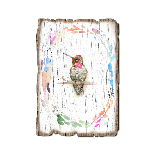 Greeting Card: Weathered Edge - Henning's Pink Head Round
