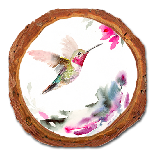 Coaster: Live Edge - Henning's Pink Pollinator (Pack of 5)