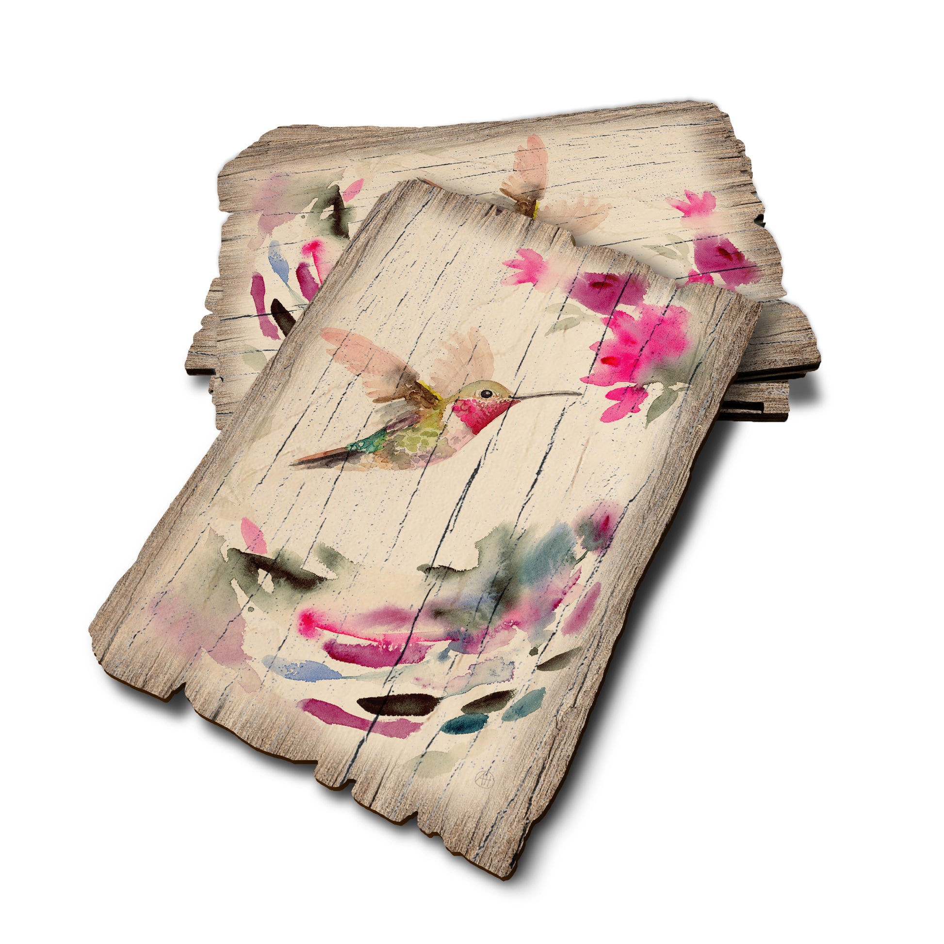 Henning's Pink Pollinator - Weathered Edge Weathered Edge Postcard (5pk // $2.80ea)