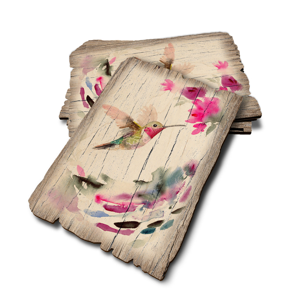 Henning's Pink Pollinator - Weathered Edge Weathered Edge Postcard (5pk // $2.80ea)