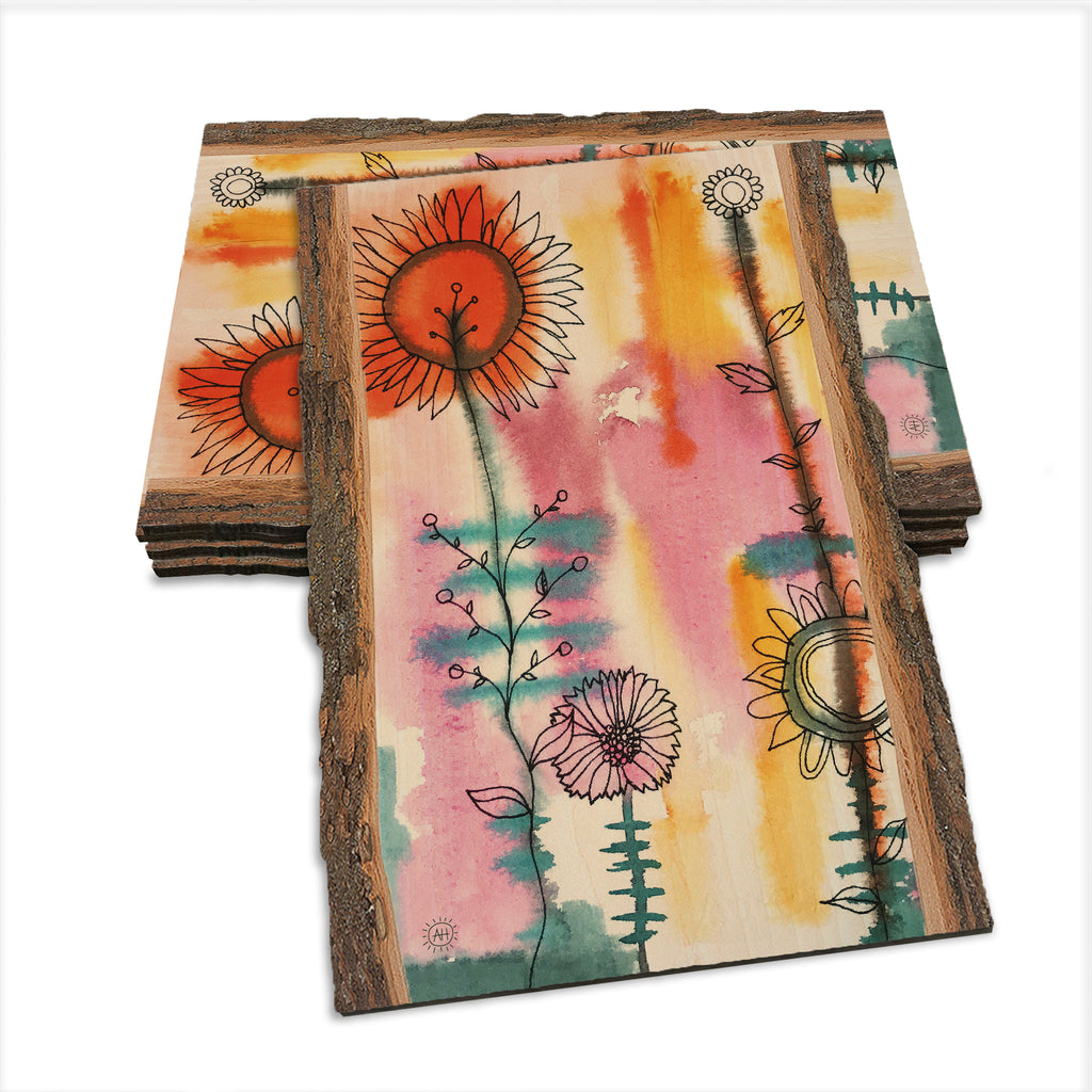 Henning's Pink Orange Flowers - Live Edge Live Edge Postcard (5pk // $2.80ea)