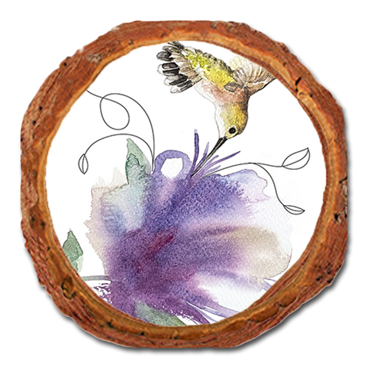 Coaster: Live Edge - Henning's Purple Pollinator (Pack of 5)