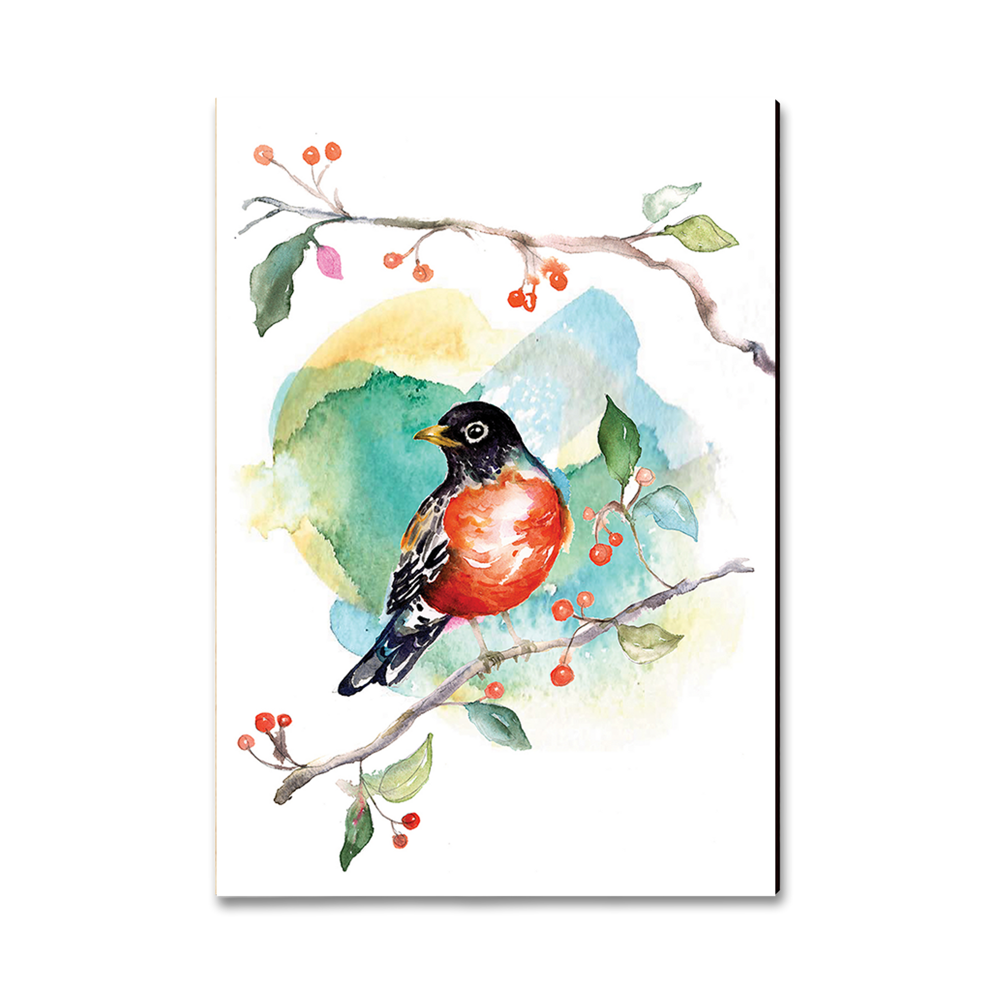 Postcard: Classic Edge - Henning's Robin & Berry