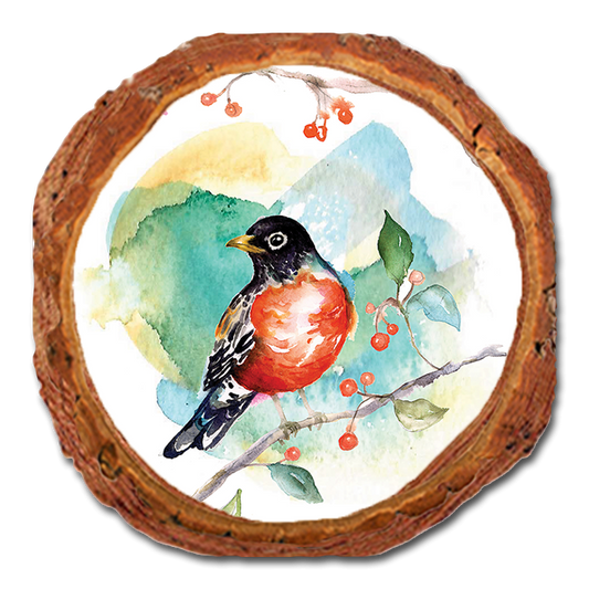 Coaster: Live Edge - Henning's Robin & Berry (Pack of 5)
