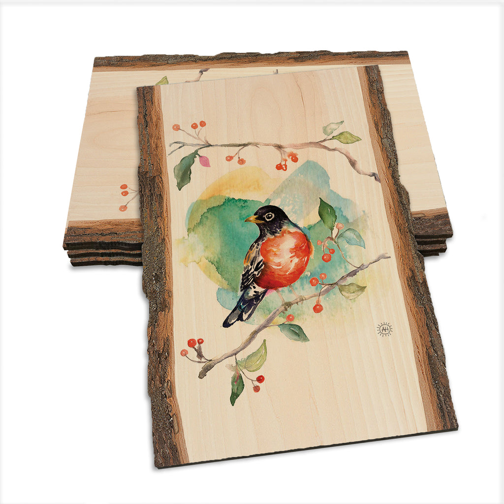 Henning's Robin & Berry - Live Edge Live Edge Postcard (5pk // $2.80ea)