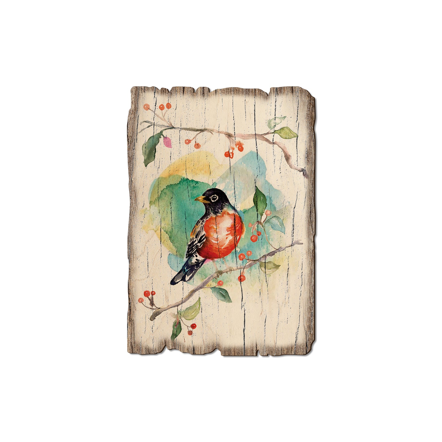 Henning's Robin And Berry - Rustic Edge Postcards & Magnets Rustic Edge Magnet (5pk // $2.80ea)