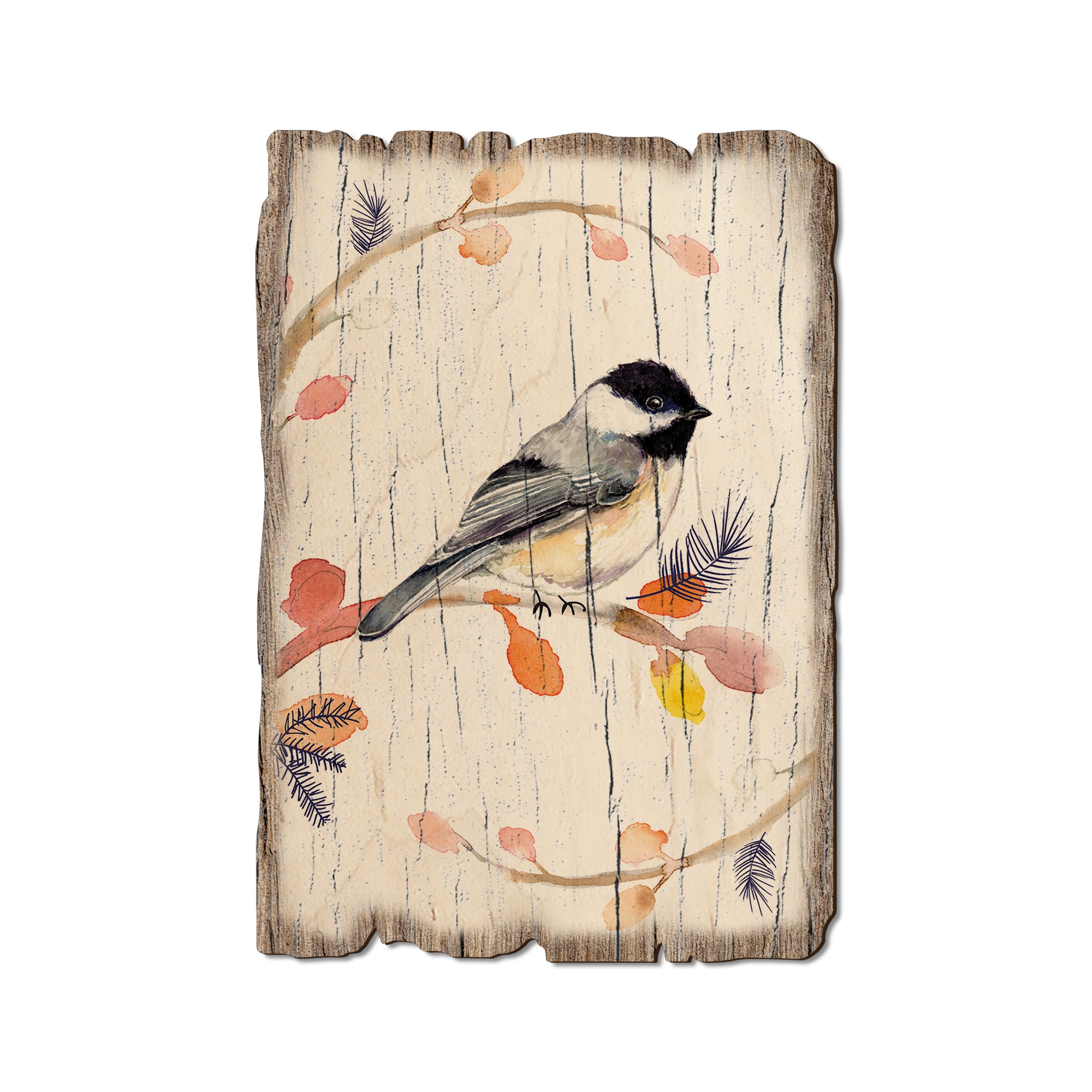 Henning's Three Branch Chickadee - Rustic Edge Postcards & Magnets Rustic Edge Postcard (5pk // $2.80ea)