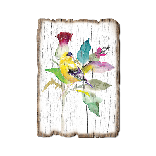 Greeting Card: Weathered Edge - Henning's Thistle Finch (Pack of 5)