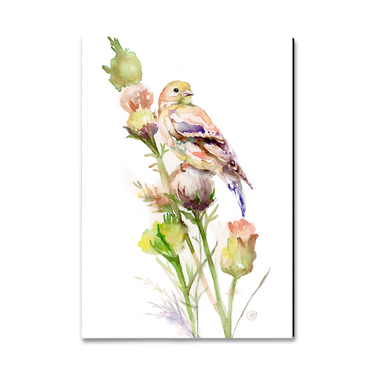 Greeting Card: Classic Edge - Henning's Thistle Gold
