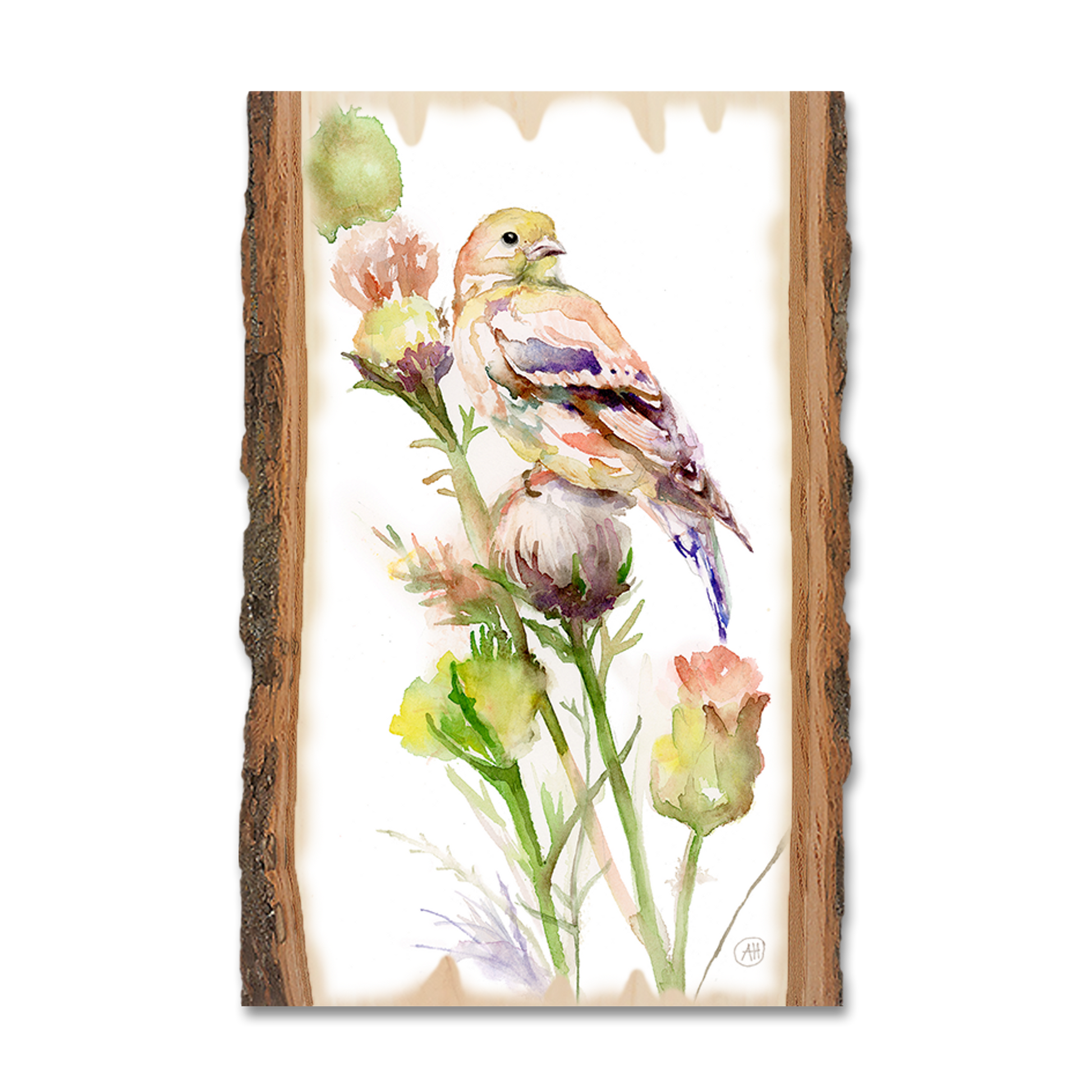 Ornament: Live Edge - Henning's Thistle Gold