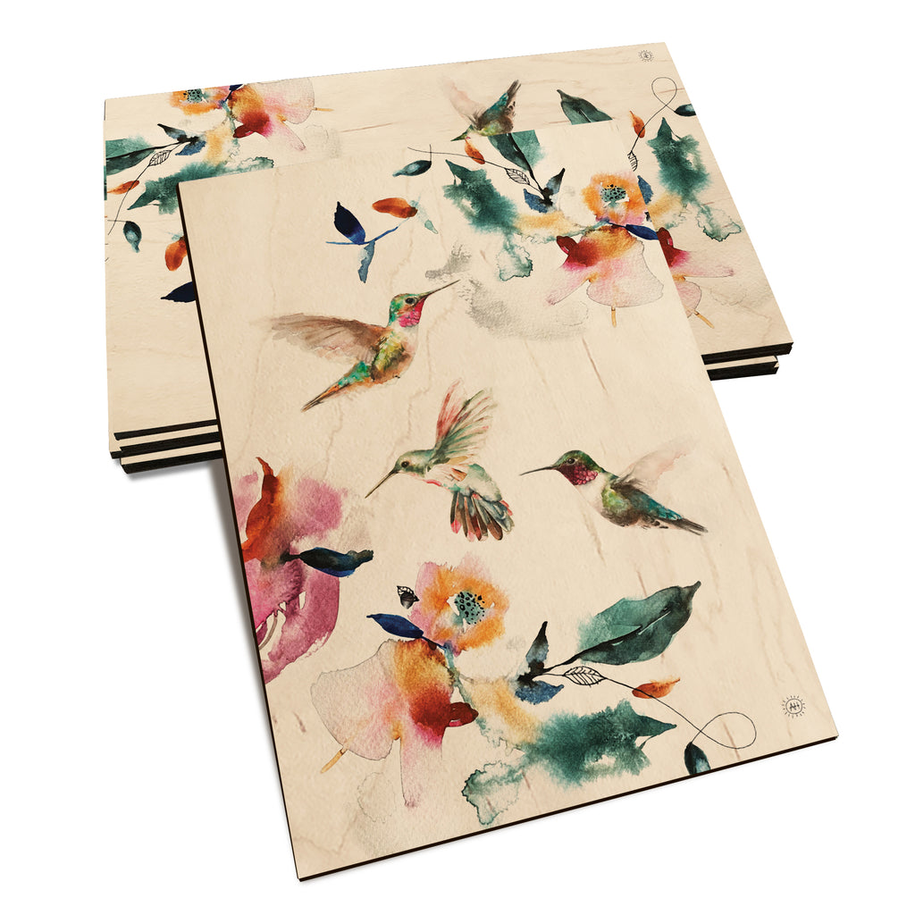 Henning's Three Pollinators - Classic Edge Classic Edge Postcard (5pk // $2.80ea)