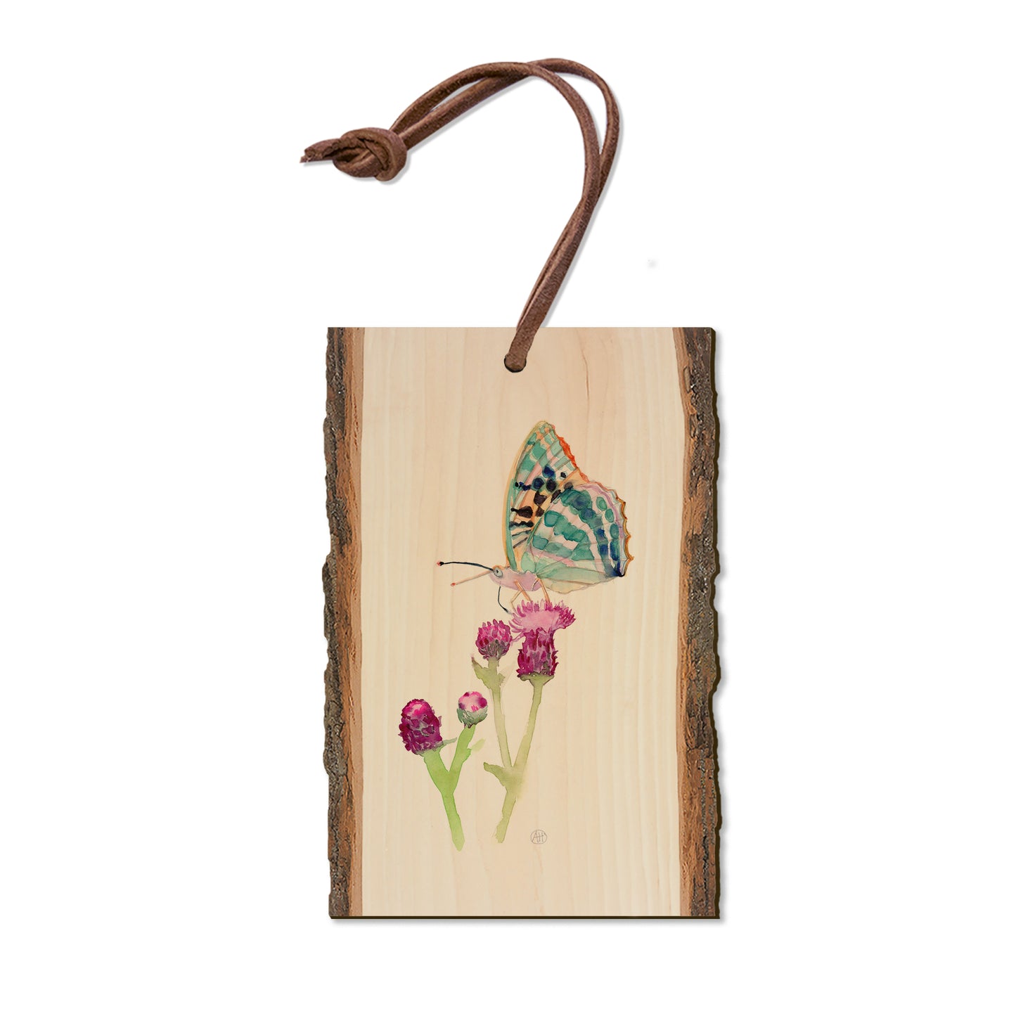 Henning's Thistle Moth - Live Edge Magnet Live Edge Ornament (5pk // $2.80ea)
