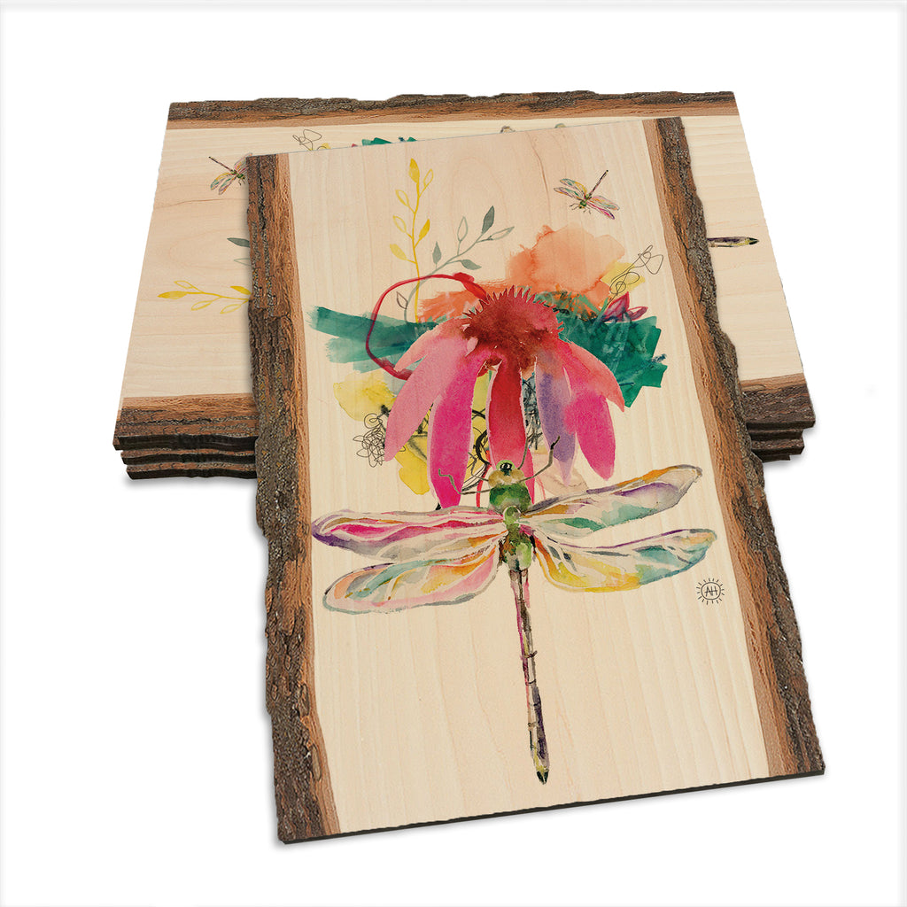 Henning's Two Pink Dragonflies - Live Edge Live Edge Postcard (5pk // $2.80ea)