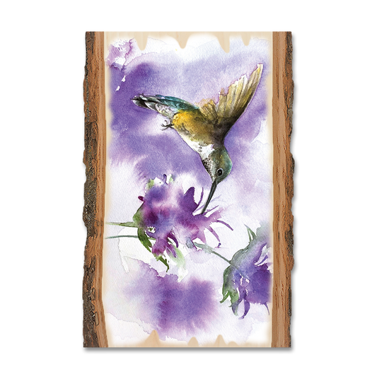 Magnet: Live Edge - Henning's Two Purple Flowers