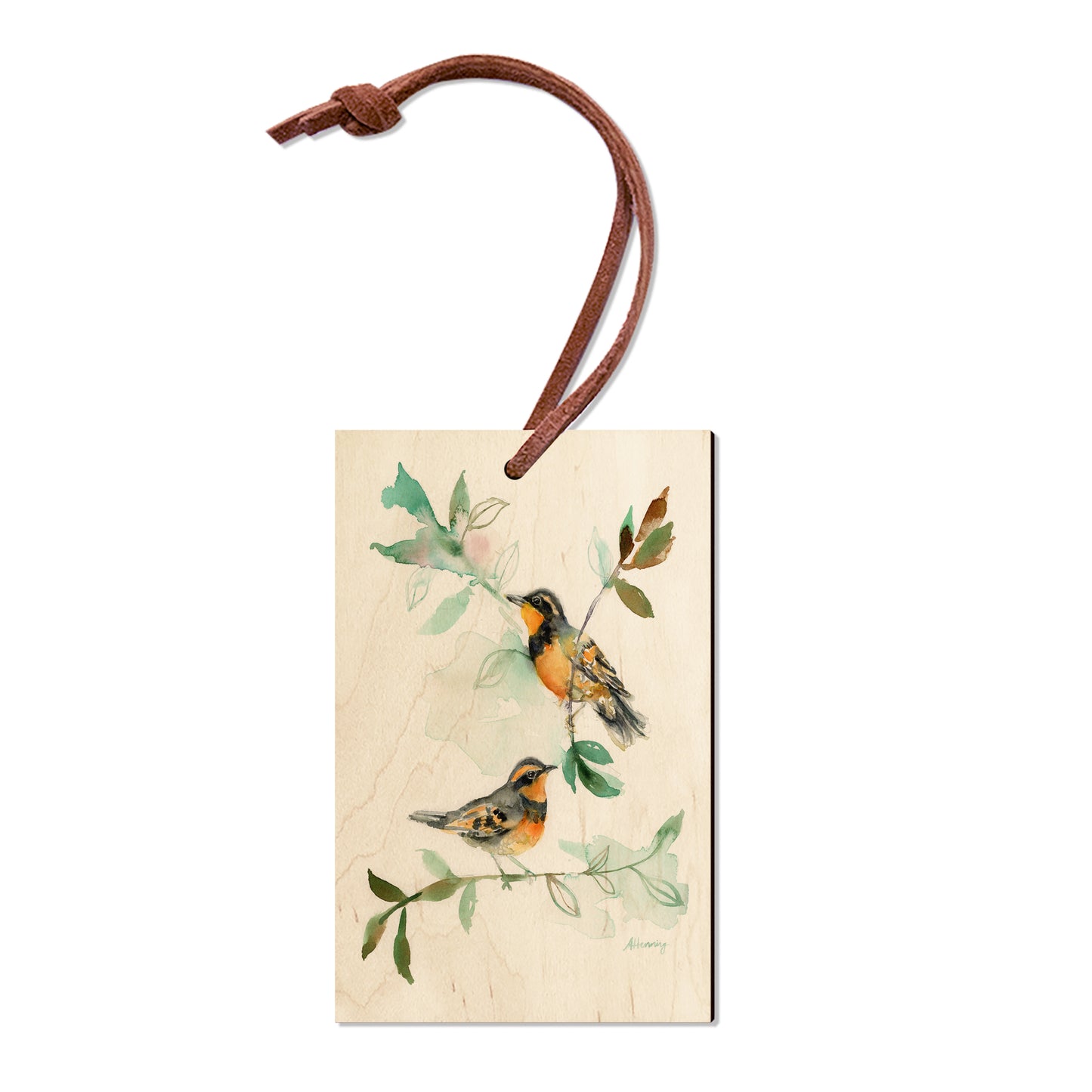 Henning's Thrush Twins - Magnet Classic Edge Ornament (5pk // $2.80ea)