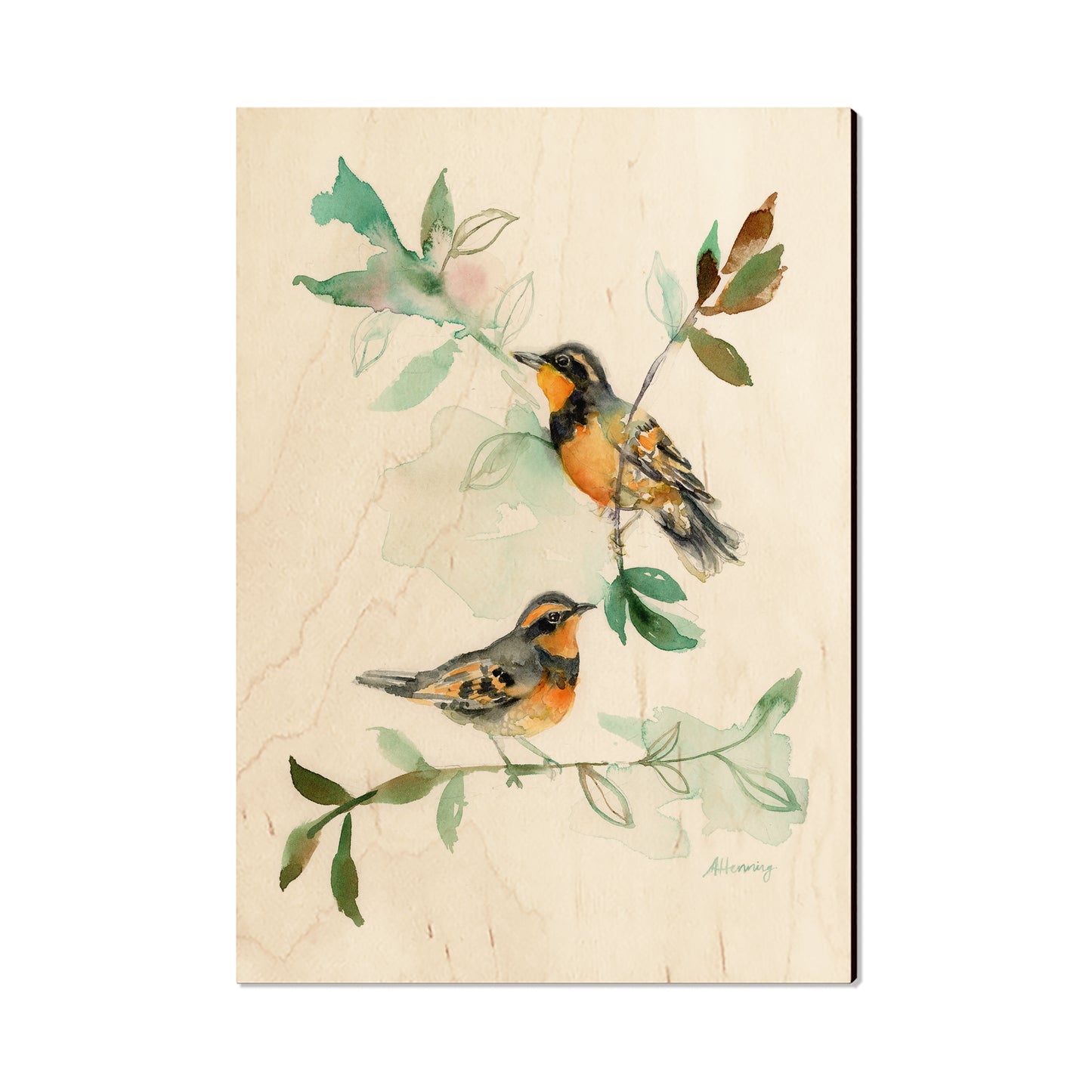 Henning's Thrush Twins - Magnet Classic Edge Postcard (5pk // $2.80ea)