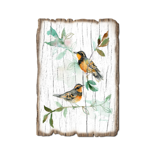 Greeting Card: Weathered Edge - Henning's Thrush Twins (Pack of 5)