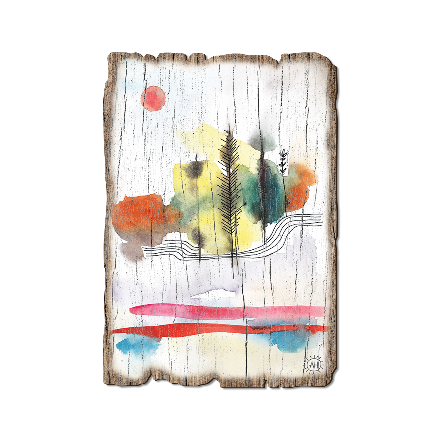 Ornament: Weathered Edge - Henning's Under The Trees (Pack of 5)