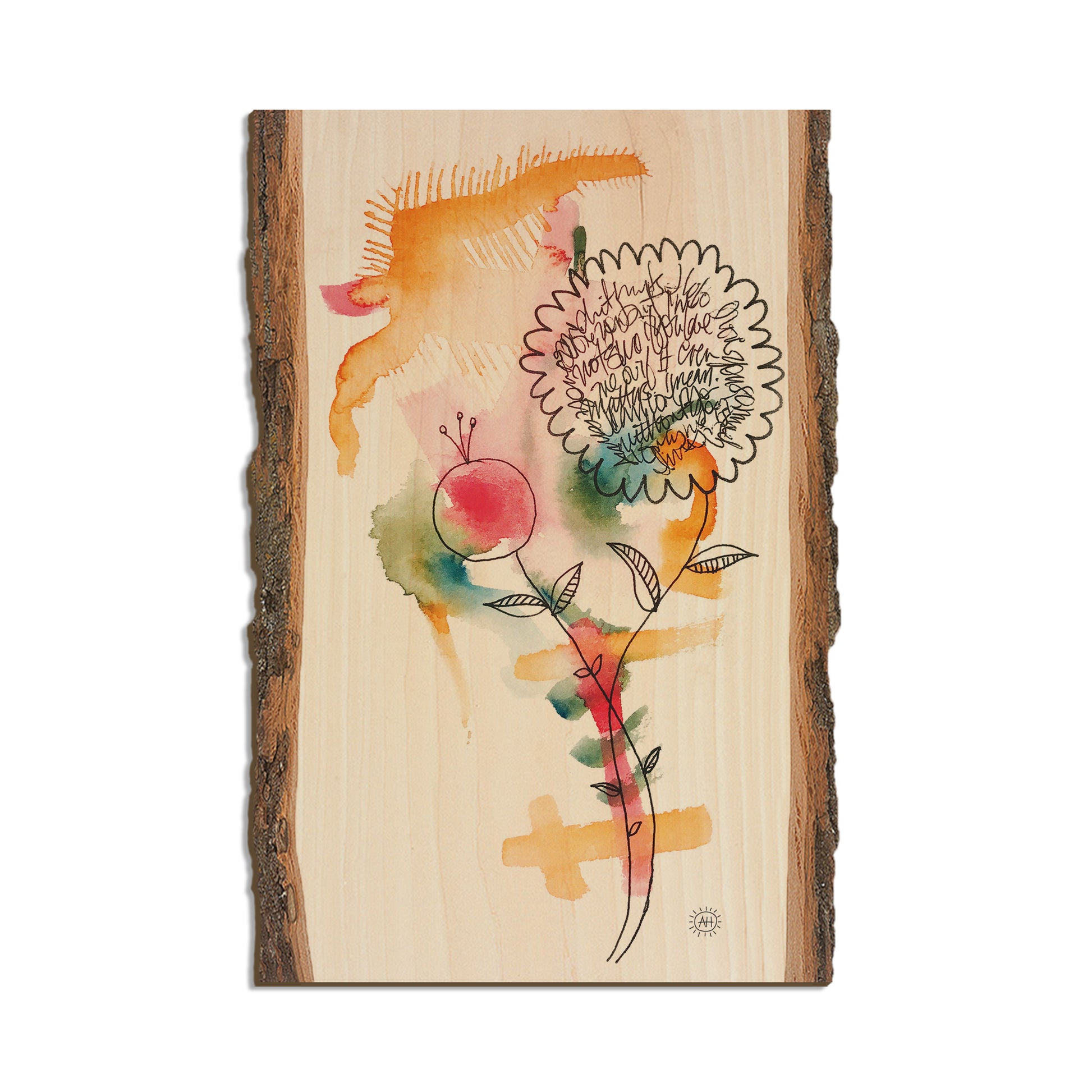 Henning's Writing Flowers - Live Edge Live Edge Postcard  (5pk // $2.80ea)