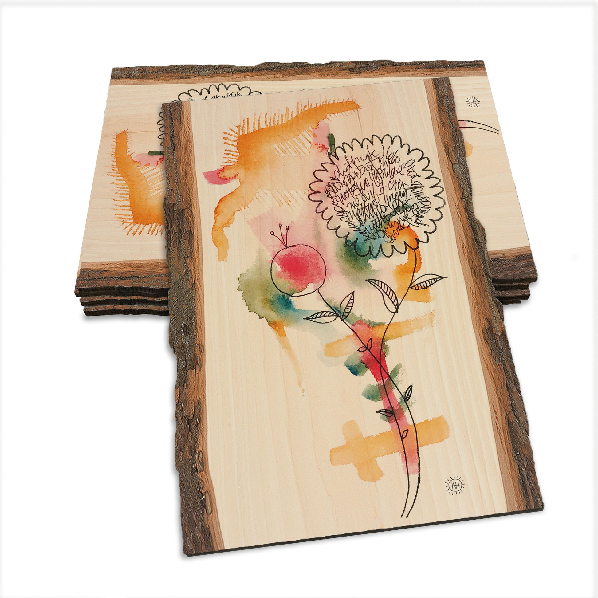 Henning's Writing Flowers - Live Edge Live Edge Postcard (5pk // $2.80ea)