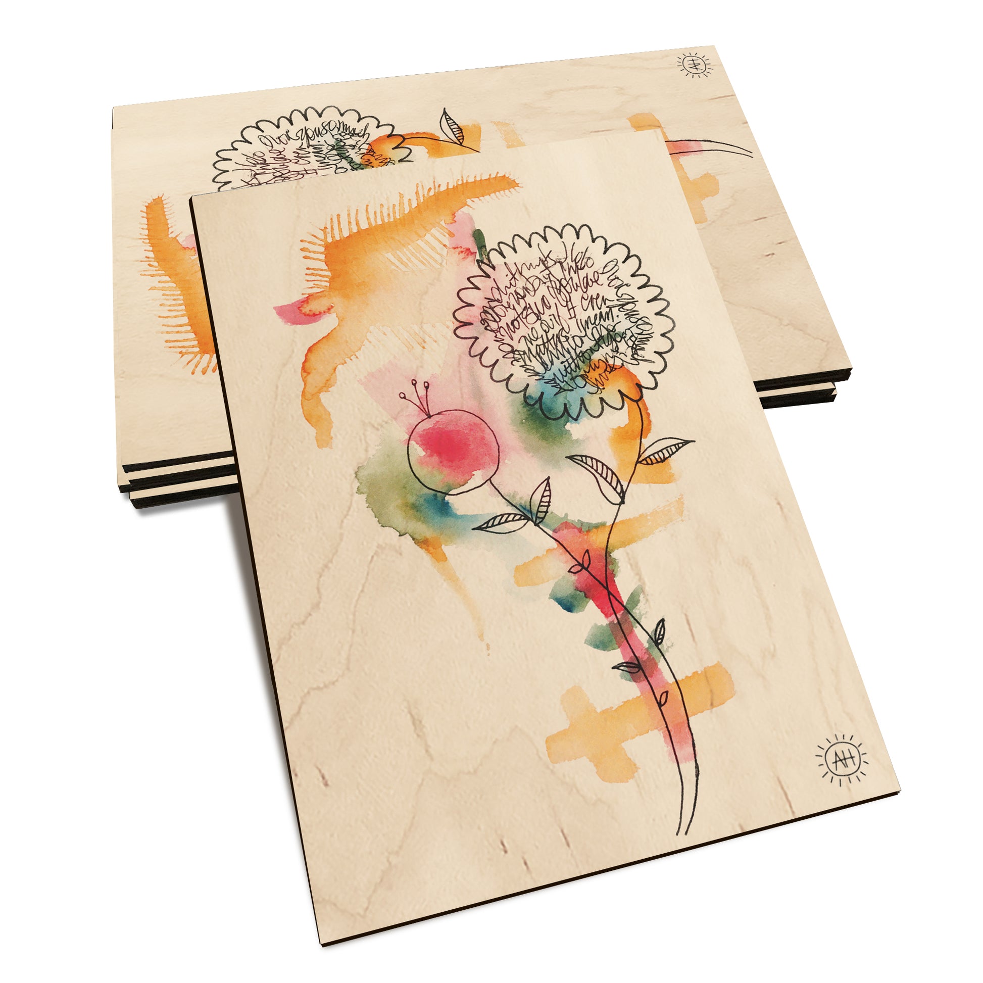 Henning's Writing Flowers - Classic Edge Classic Edge Postcard (5pk // $2.80ea)