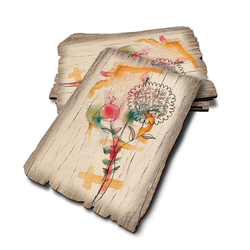 Henning's Writing Flowers - Weathered Edge Rustic Edge Postcard (5pk // $2.80ea)