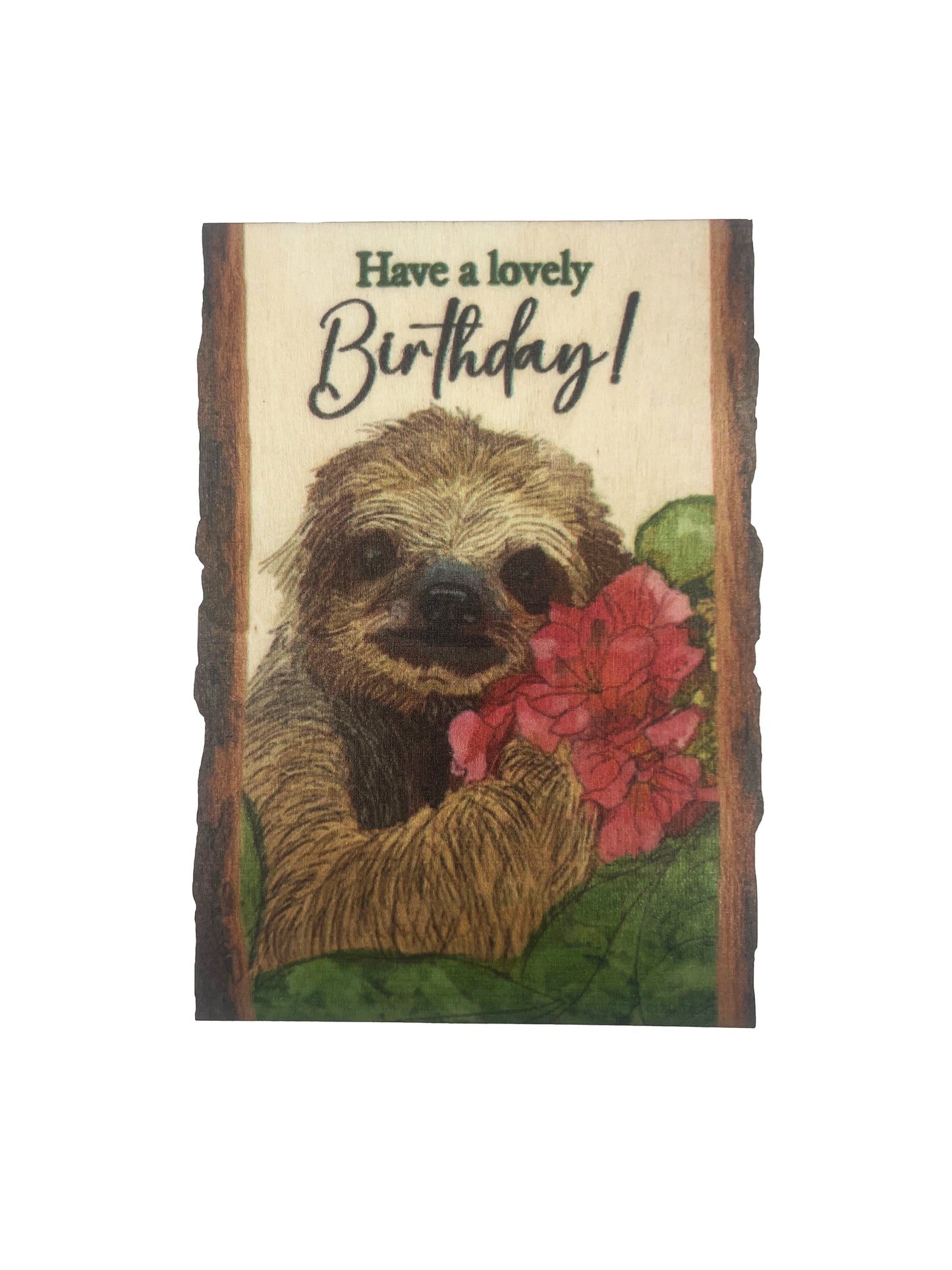Happy Sloth - 5 Birthday Greeting Cards