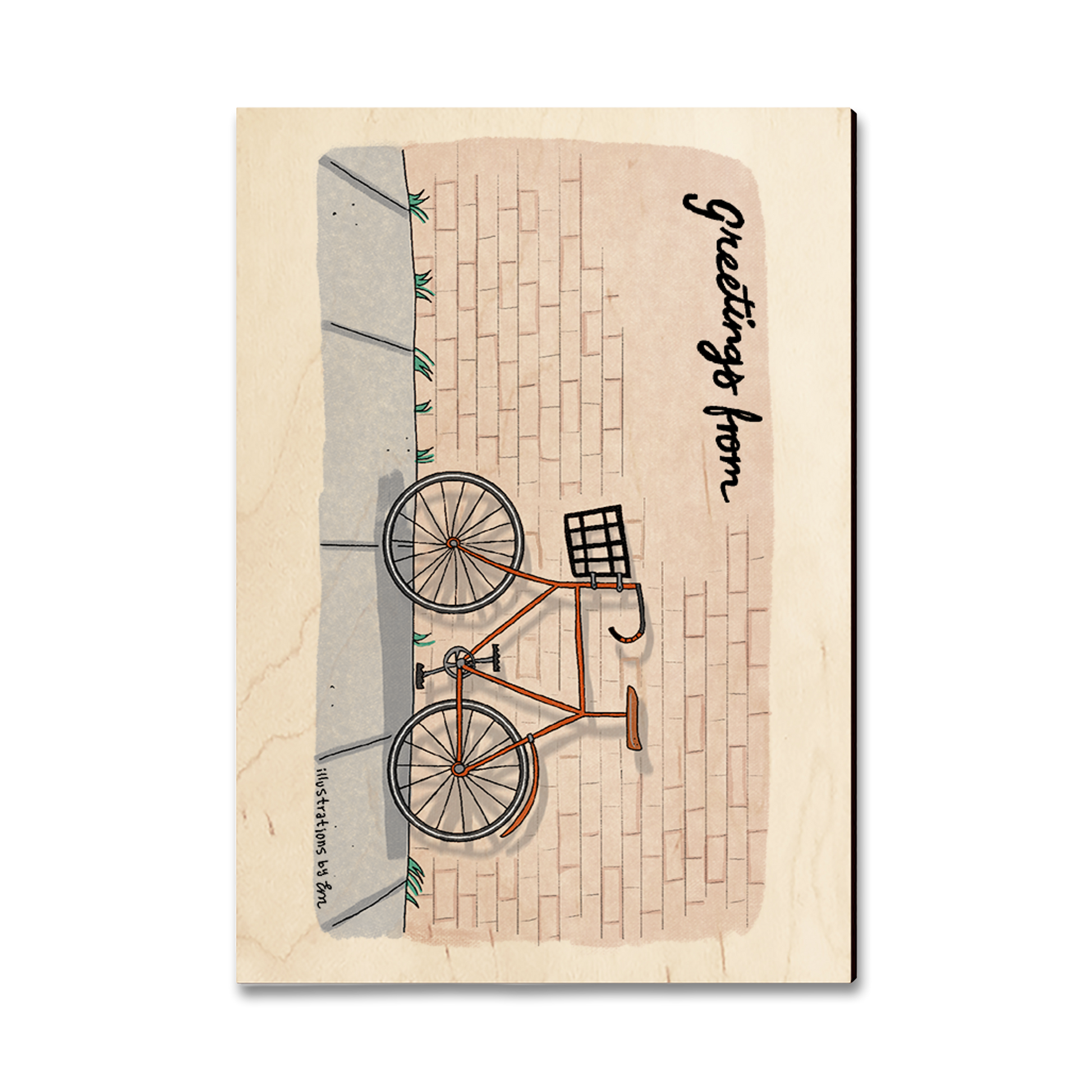 Postcard: Classic Edge - Brick Cycle