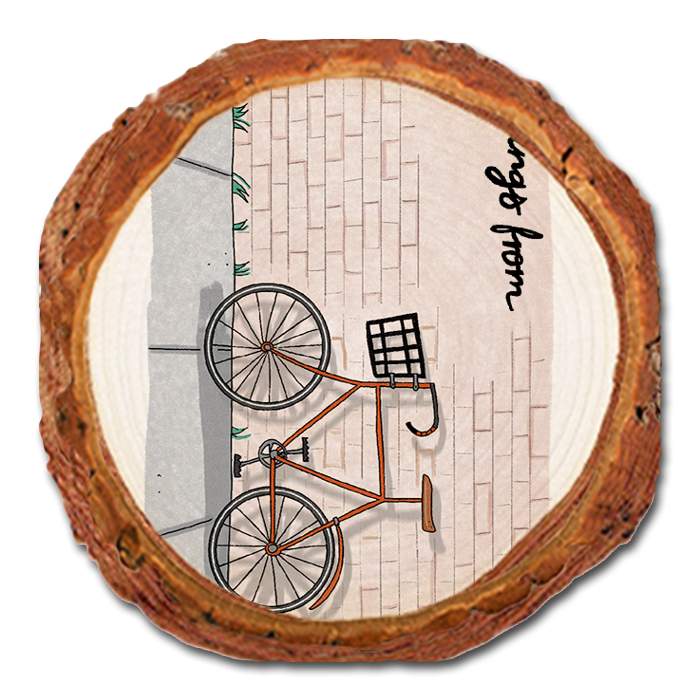 Coaster: Live Edge - Brick Cycle (Pack of 5)