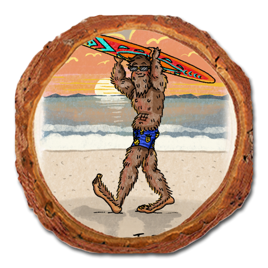 Coaster: Live Edge - Bigfoot Board Head (Pack of 5)