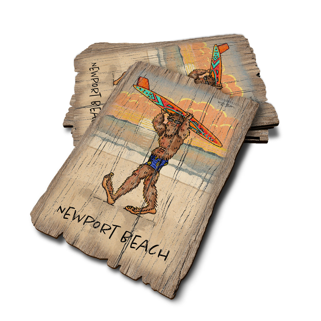 Bigfoot Board Head - Weathered Edge Rustic Edge Postcard (5pk // $2.80ea)