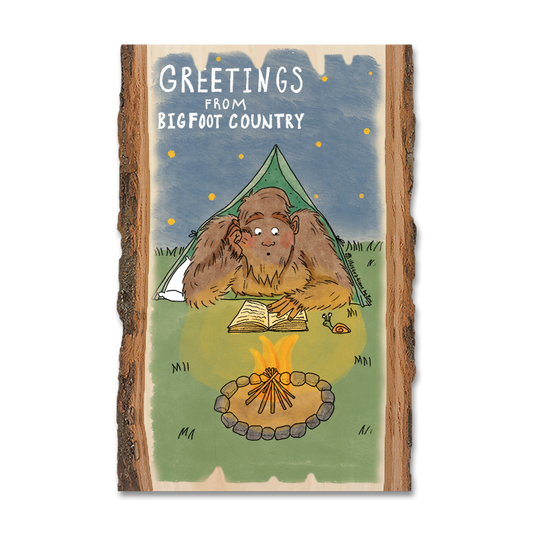 Greeting Card: Live Edge - Bigfoot Camper