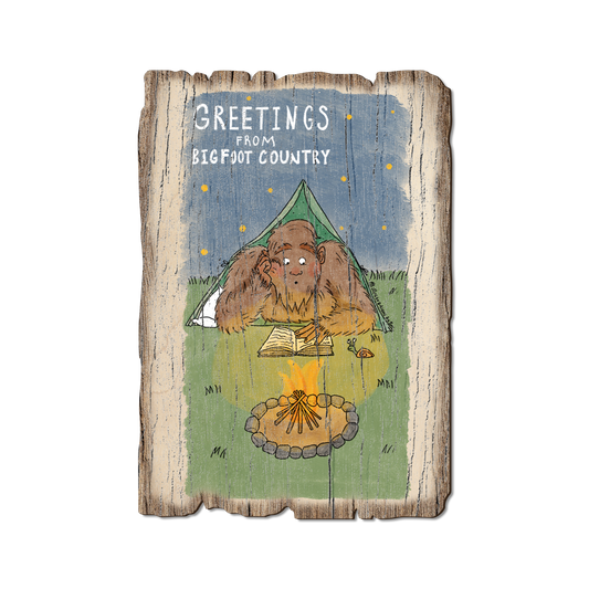 Greeting Card: Weathered Edge - Bigfoot Camper (Pack of 5)