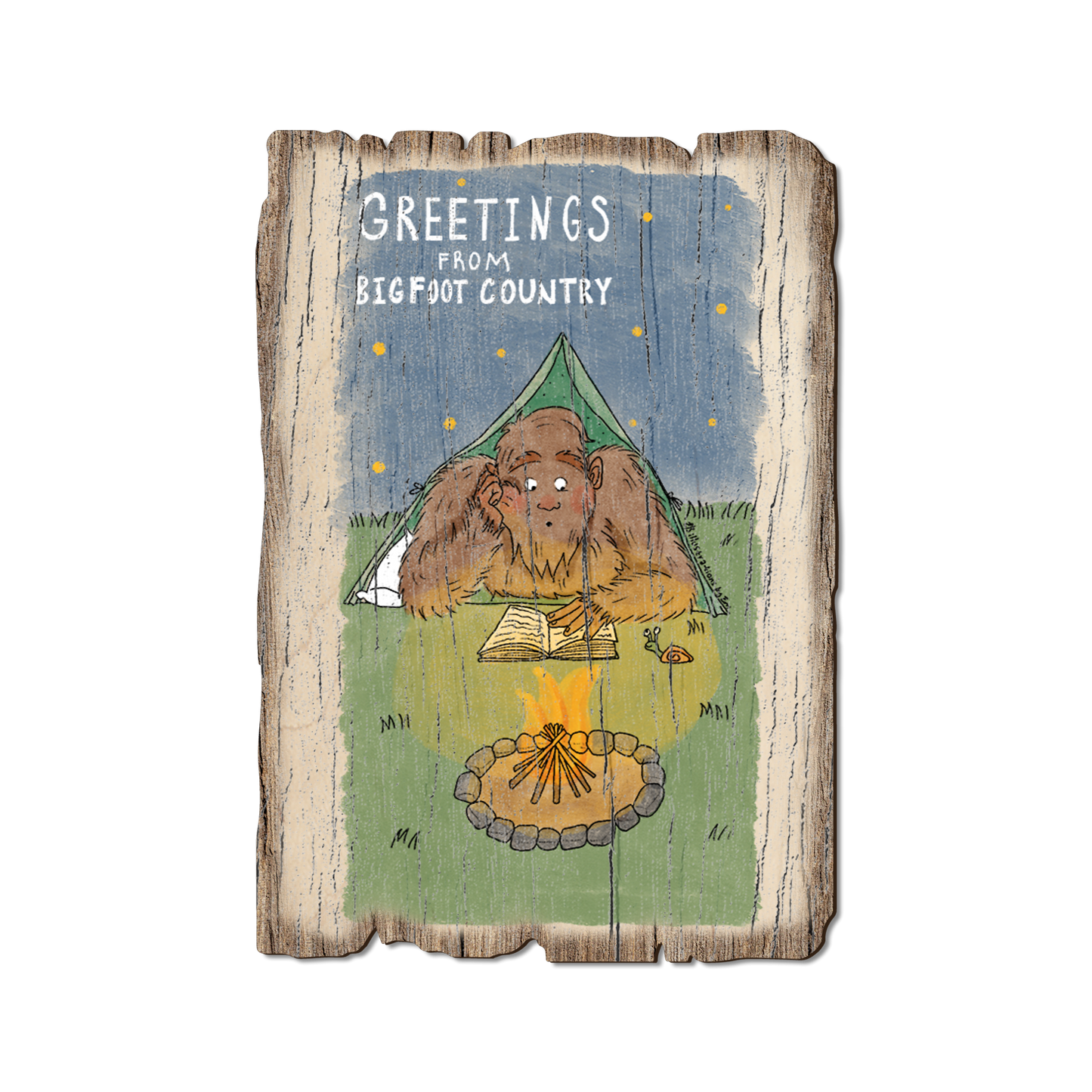 Postcard: Weathered Edge - Bigfoot Camper (Pack of 5)