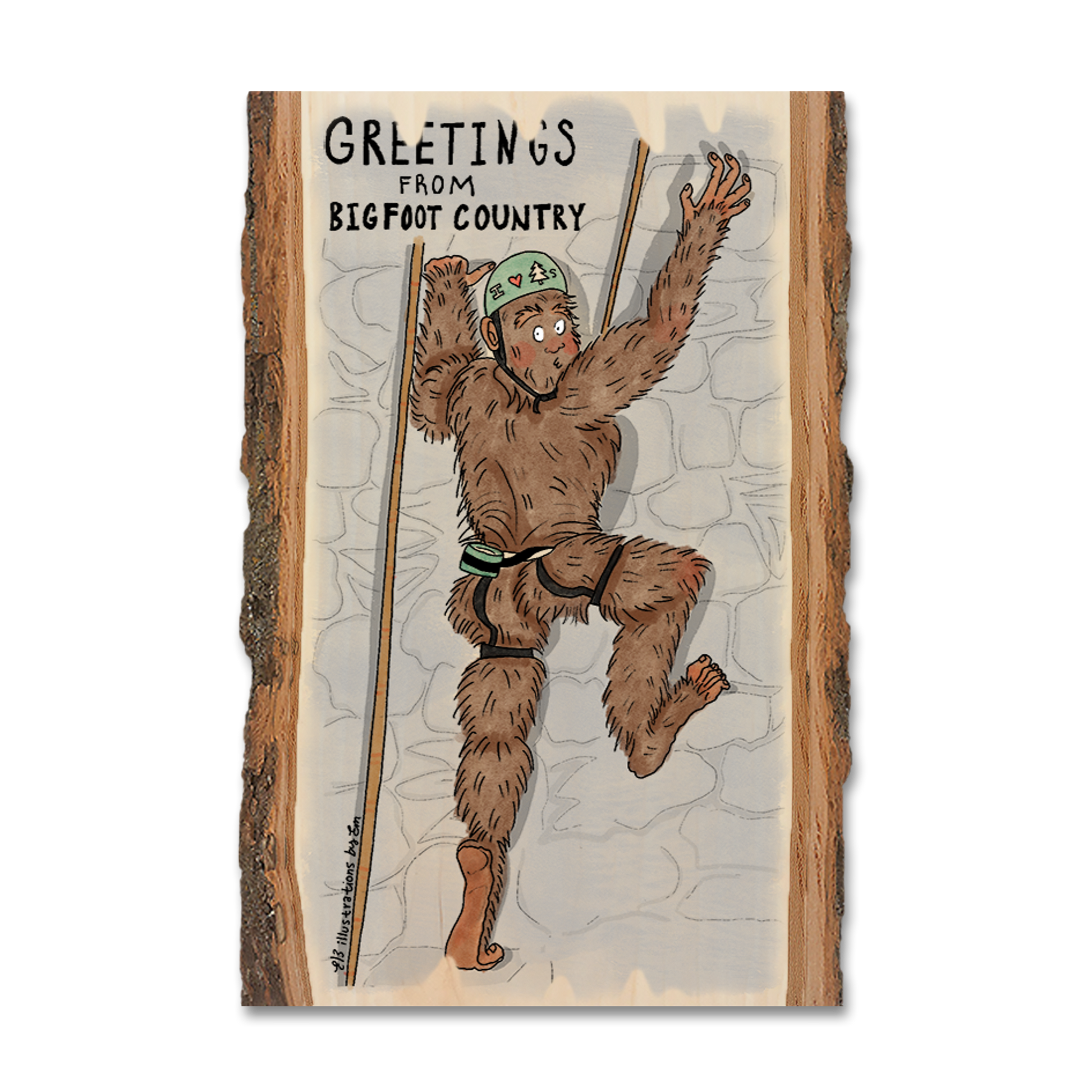 Ornament: Live Edge - Bigfoot Climber