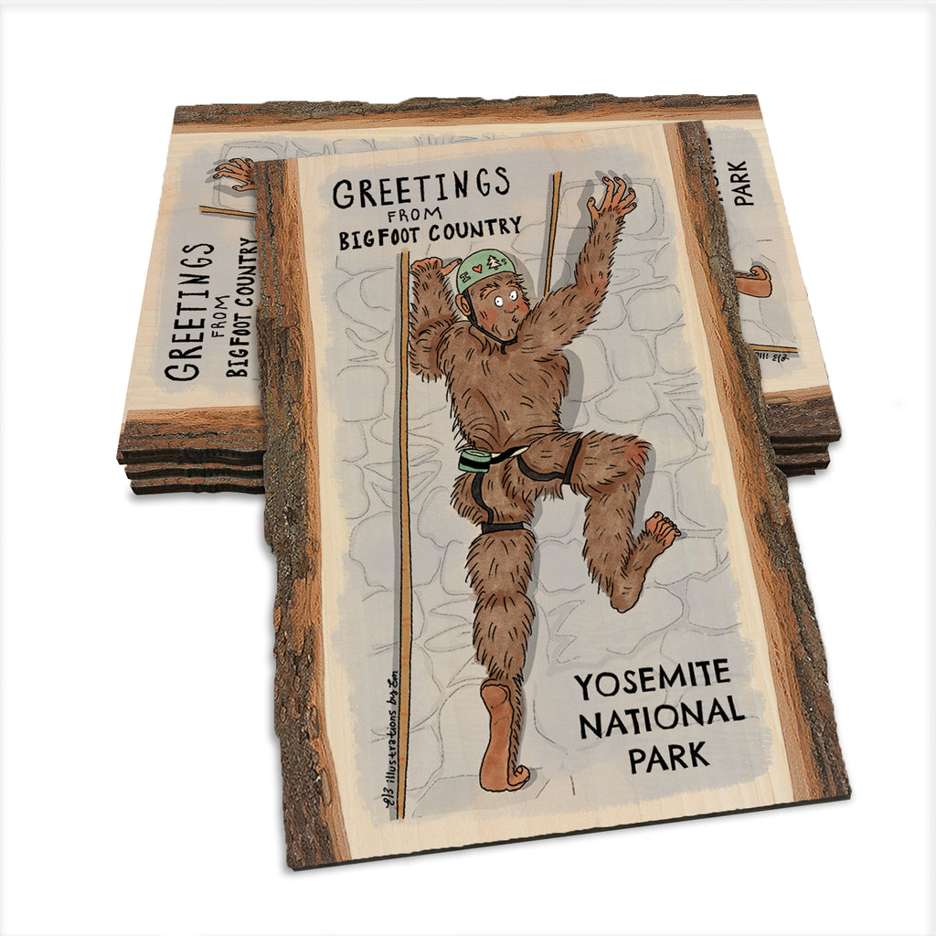 Bigfoot Climber - Live Edge Live Edge Postcard (5pk // $2.80ea)