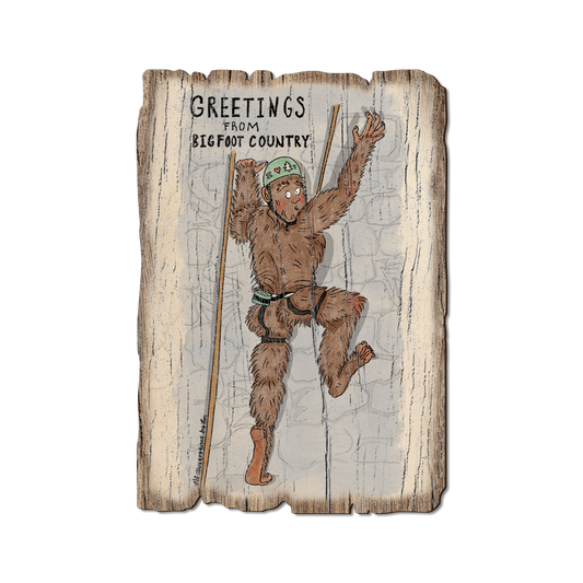 Greeting Card: Weathered Edge - Bigfoot Climber (Pack of 5)